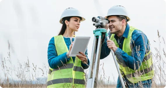 masters in building surveying students gaining training